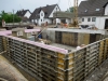 Verschalung wird aufgebaut